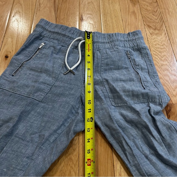 Athleta Cabo Linen Jogger Light Blue Pants - 100% Linen - Women’s Size 2 - Picture 9 of 9